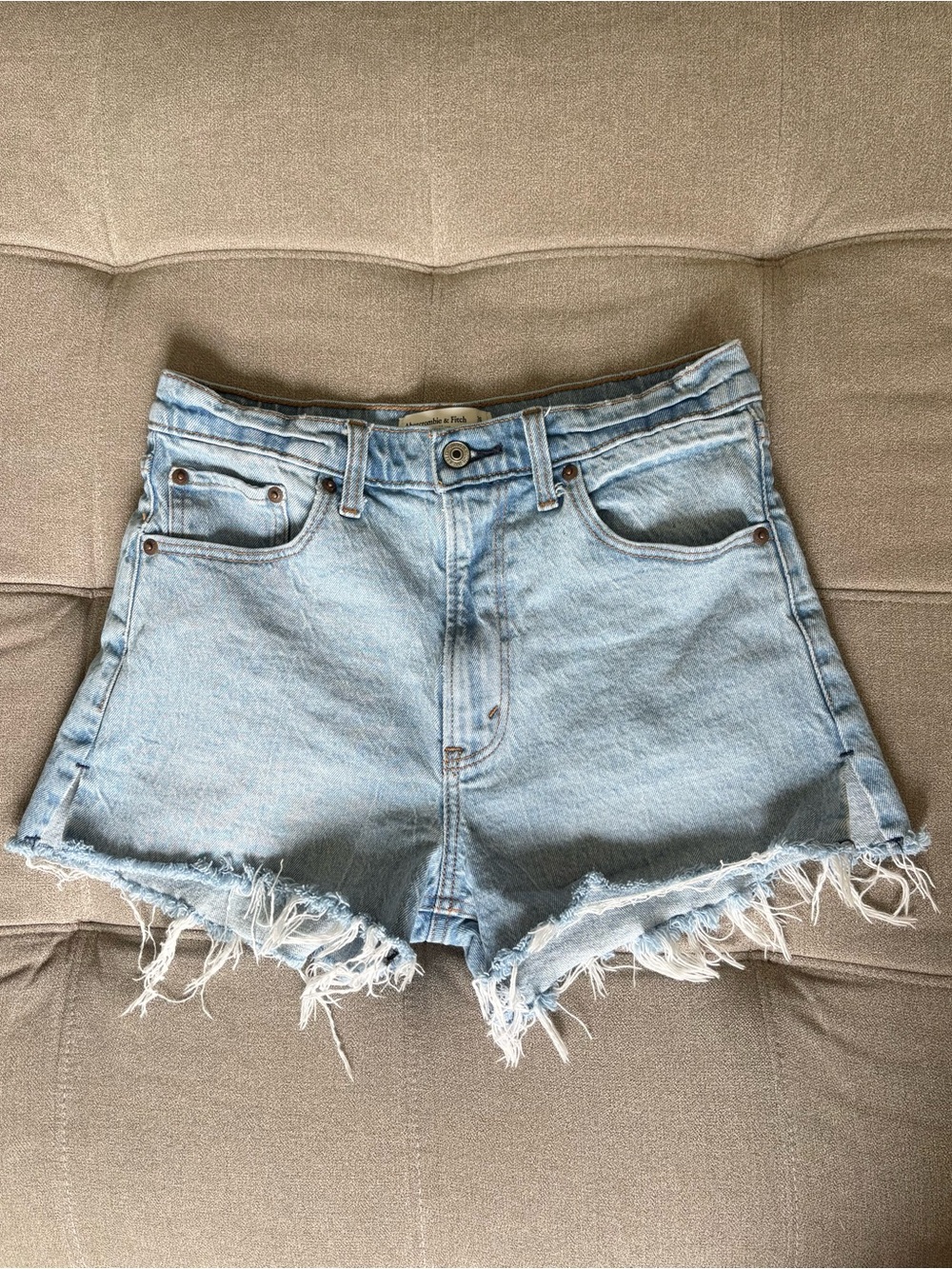 Abercrombie & Fitch Women’s The High Rise Denim Mom Shorts